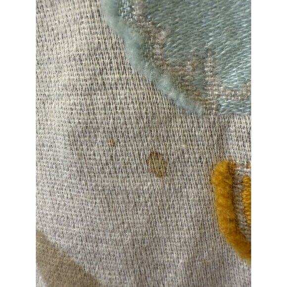 Chanel Gray Multicolor Logo Pattern Scarf 43% Cashmere 36% Wool 21% Silk Made In - Picture 14 of 16